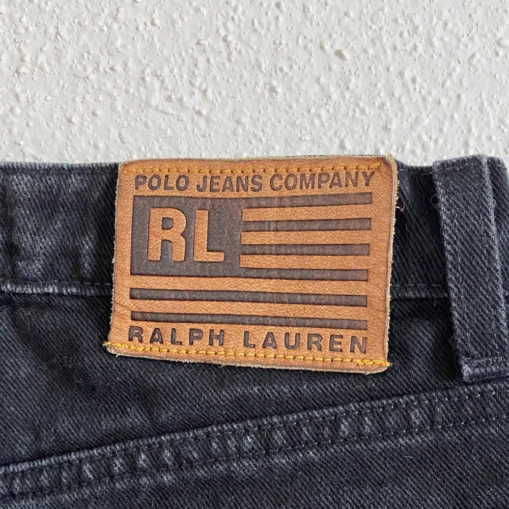 Polo Ralph Lauren Black Distressed Jean Shorts